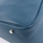 Hermes Lindy 34 Veau Swift Blue de galice Silver Metal Fittings 2Way Handbag □R: 2014