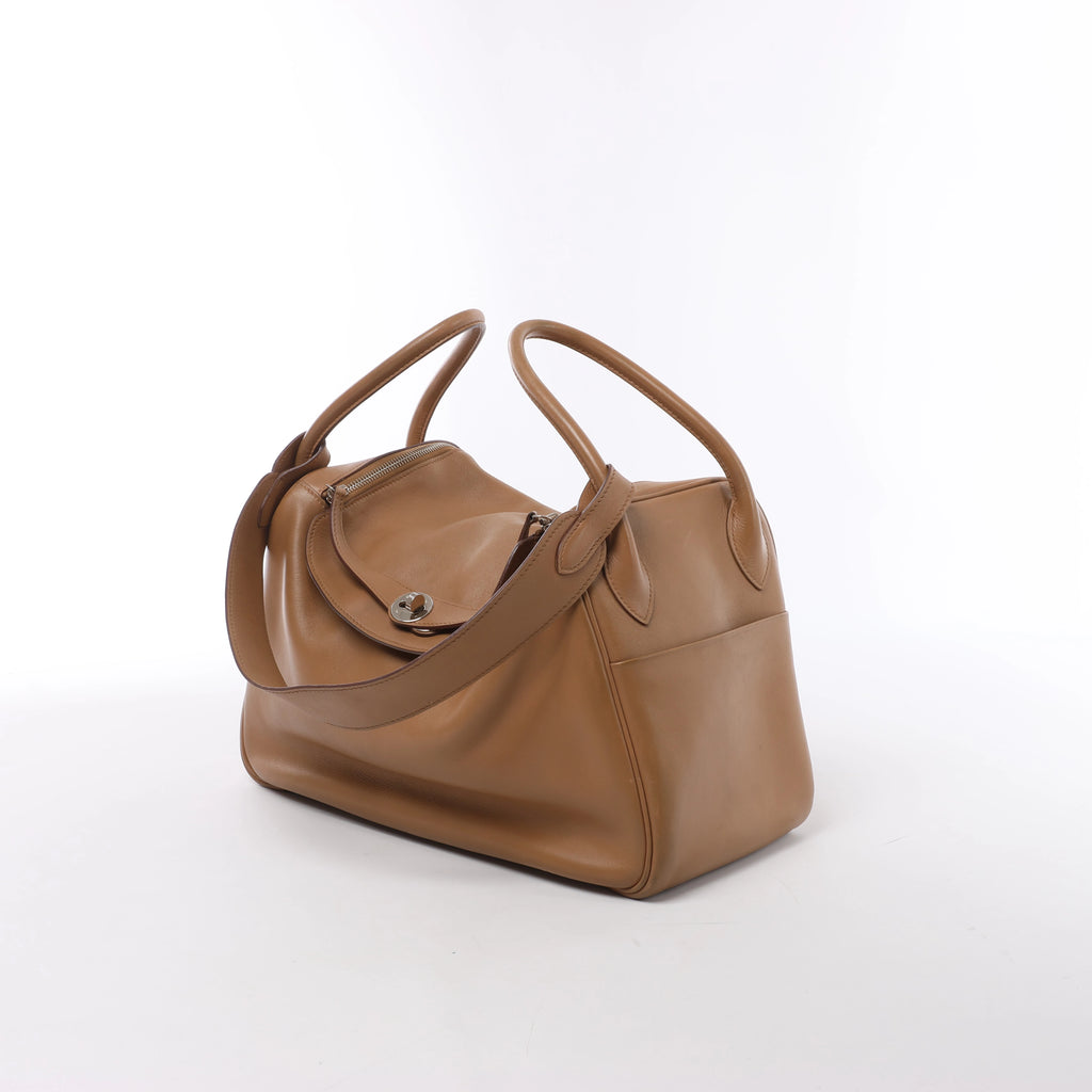 Hermès Lindy 34 Veau Swift Leather 2Way Handbag in Brown □L: 2008