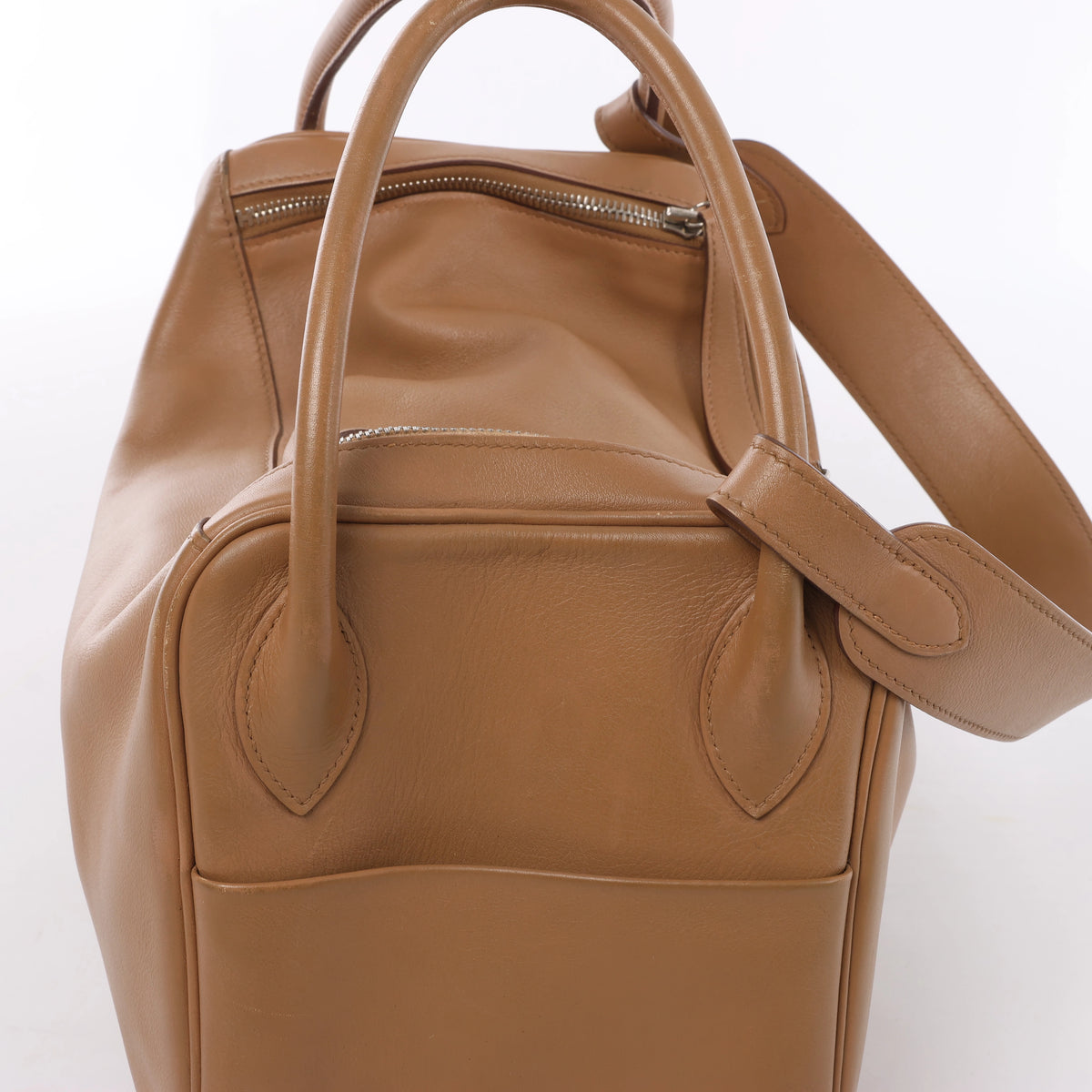Bolso HERMES Victoria 43 Taurillon Clemence en marrón □L: 2008