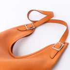 HERMES Massai PM Taurillon Clemence Leather Shoulder Bag in Orange □J: 2006
