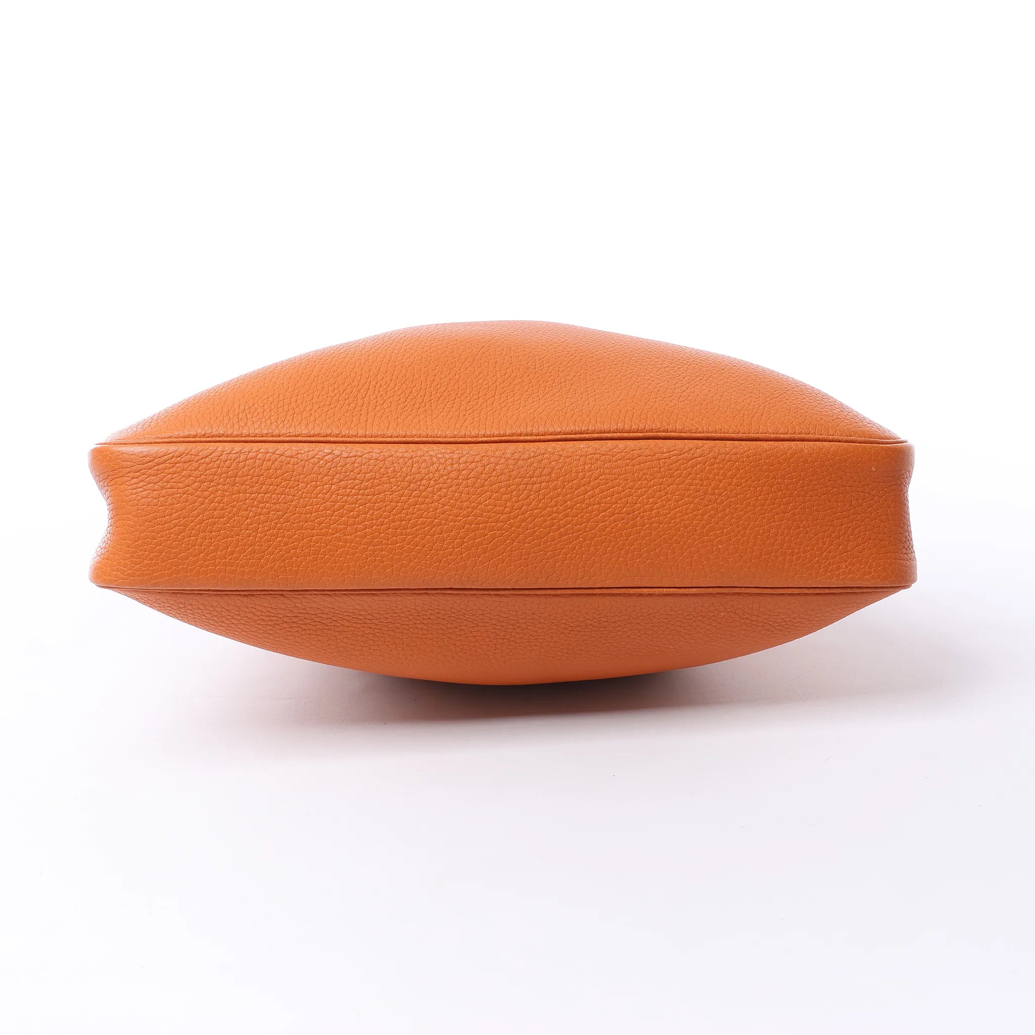 HERMES Massai PM Taurillon Clemence Leather Shoulder Bag in Orange □J: 2006