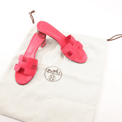 Sandales en daim rose HERMES OASIS, pointure 38 EU