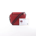 HERMES Octagon Veau Epsom Crossbody Bag in Rouge Grenat X: 2016