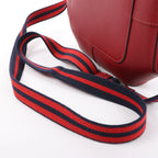 HERMES Octagon Veau Epsom Crossbody Bag in Rouge Grenat X: 2016