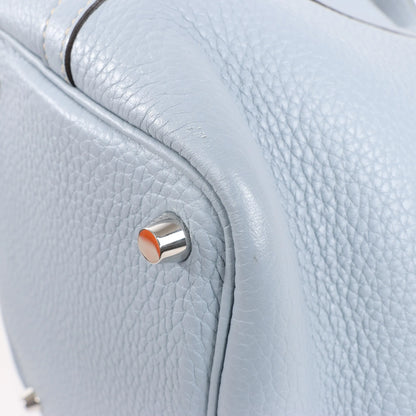 HERMES Picotin Lock 18 PM Taurillon Clemence Handbag in Blue □Q:2013