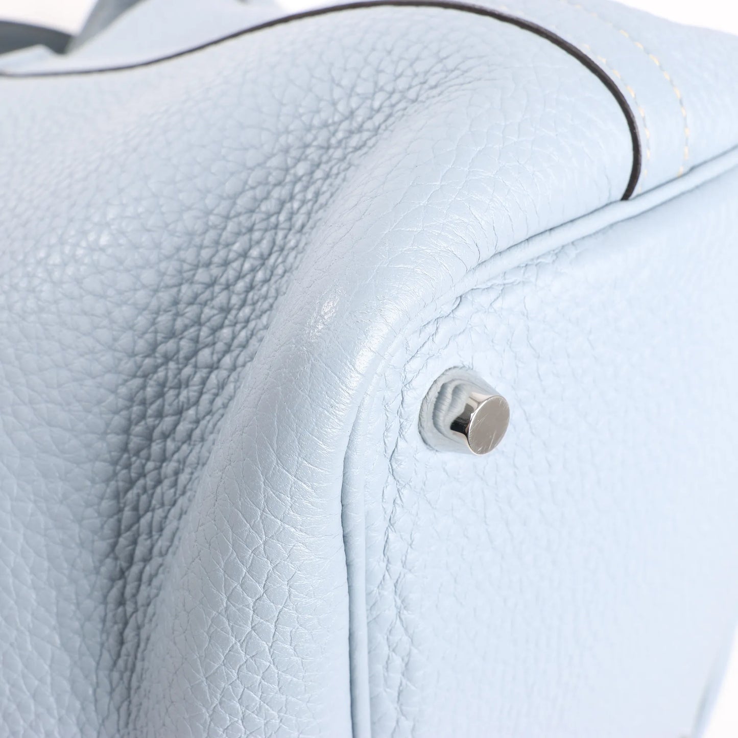 HERMES Picotin Lock 18 PM Taurillon Clemence Handbag in Blue □Q:2013