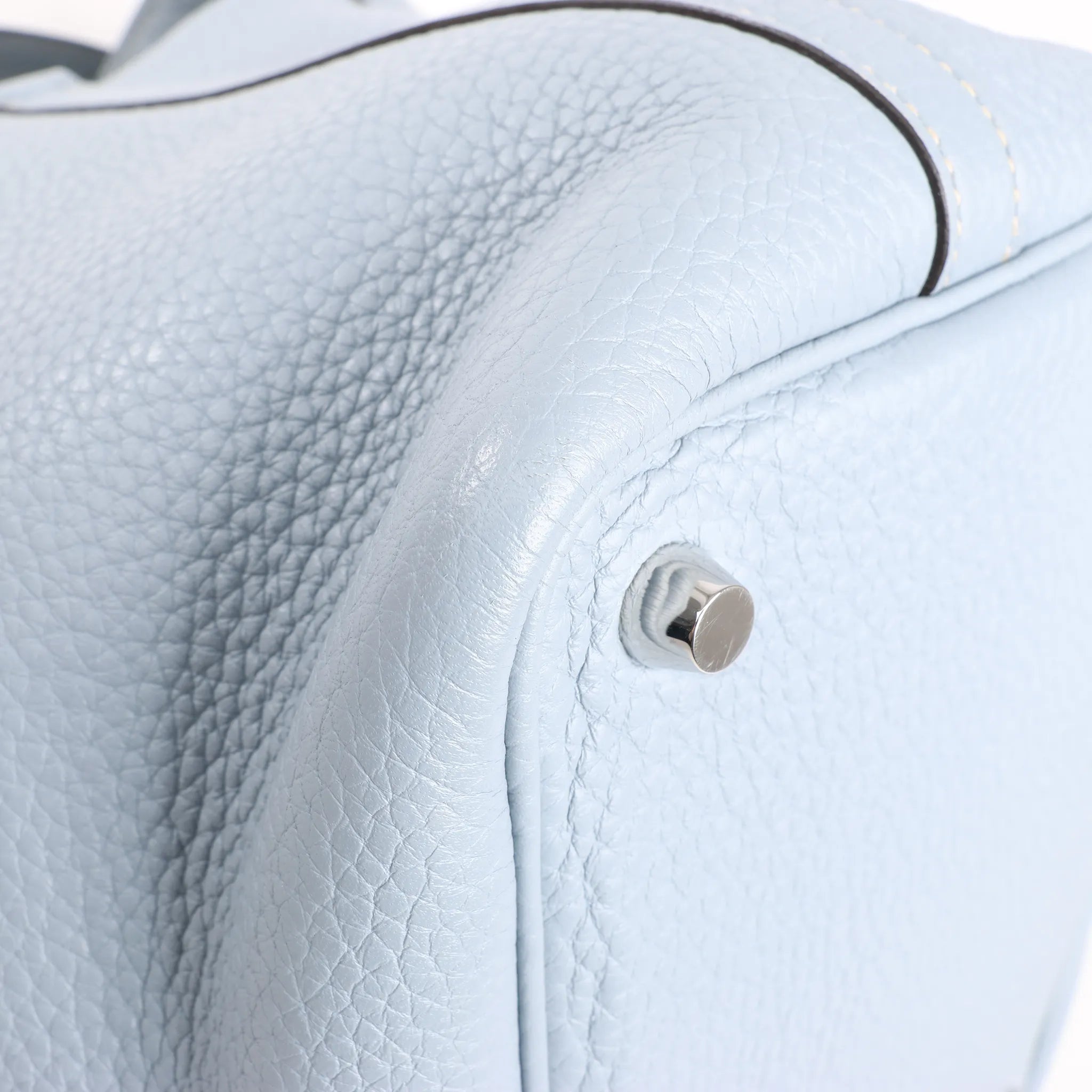 HERMES Picotin Lock 18 PM Taurillon Clemence Handbag in Blue □Q:2013