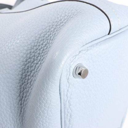 HERMES Picotin Lock 18 PM Taurillon Clemence Handbag in Blue □Q:2013