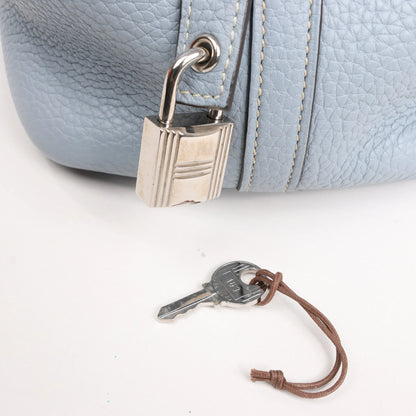 HERMES Picotin Lock 18 PM Taurillon Clemence Handbag in Blue □Q:2013