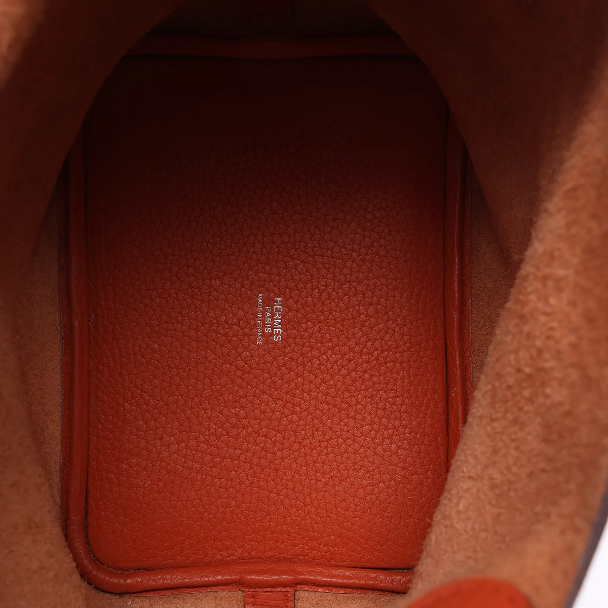 HERMES Picotin Lock 18 PM Taurillon Clemence Handbag in Orange X: 2016