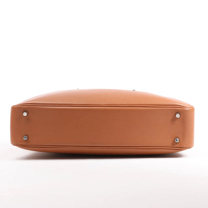 HERMES Plume 40 Evercolor Gold Silver Metal Fittings Handbag Z: 2021