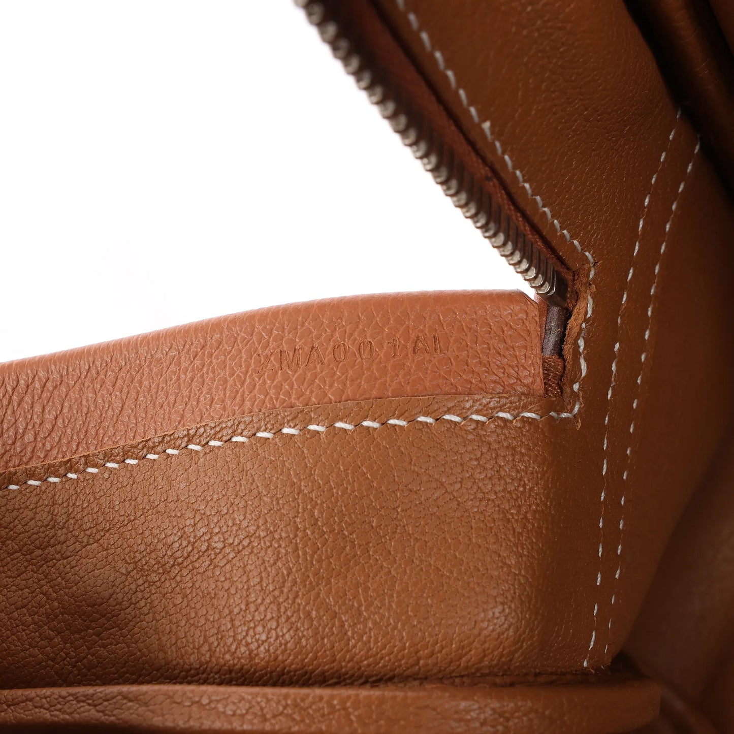 HERMES Plume 40 Evercolor Gold Silver Metal Fittings Handbag Z: 2021