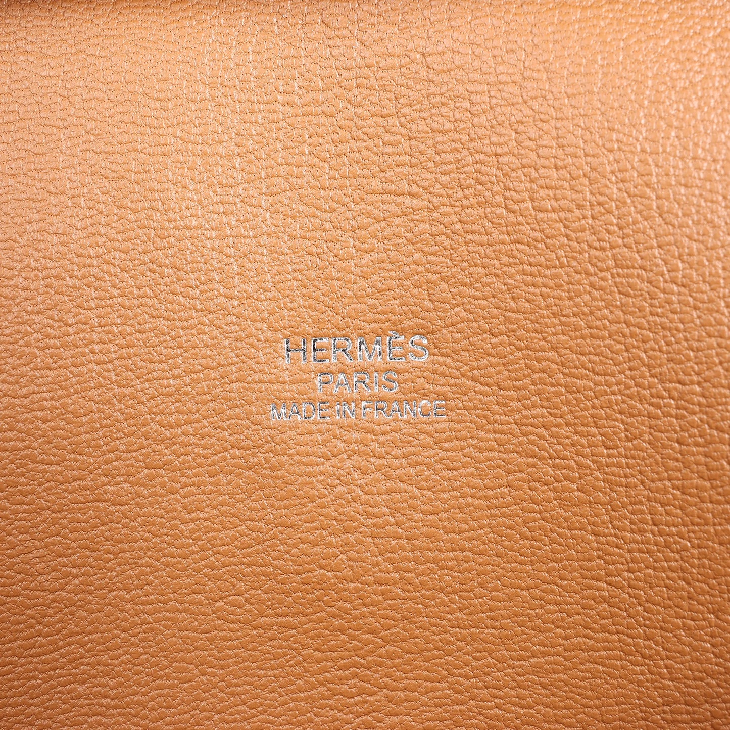 HERMES Plume 40 Evercolor Gold Silver Metal Fittings Handbag Z: 2021