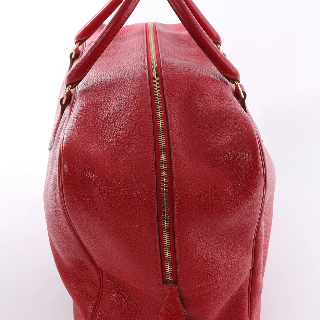 HERMES Plume 45 Fjord Handbag in Rouge vif □B: 1998