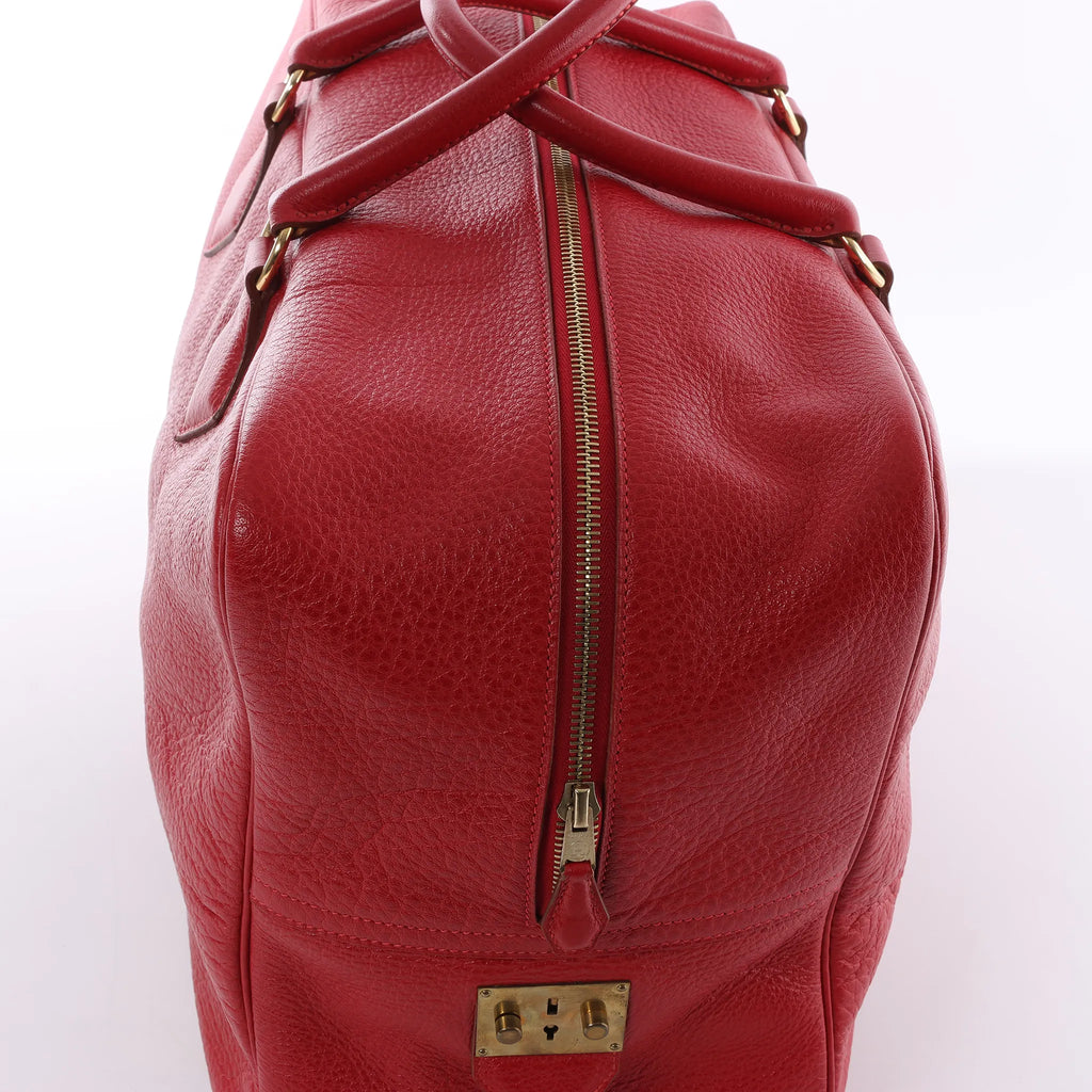 HERMES Plume 45 Fjord Handbag in Rouge vif □B: 1998