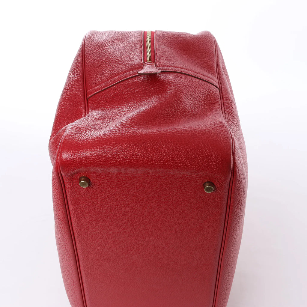 HERMES Plume 45 Fjord Handbag in Rouge vif □B: 1998