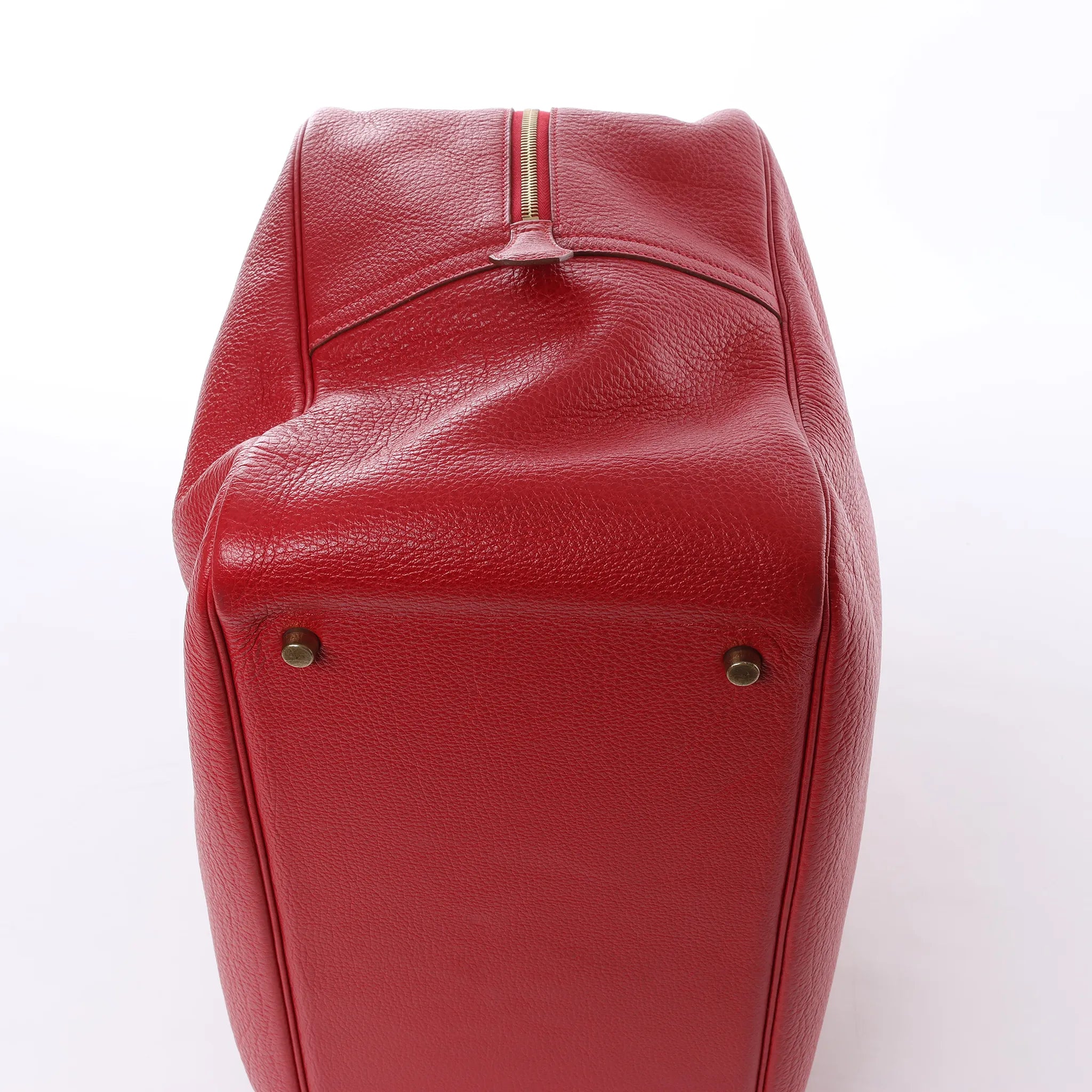 HERMES Plume 45 Fjord Handbag in Rouge vif □B: 1998