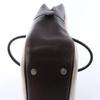 HERMES Plume Dog 38 Toile H & Leather in Beige×Brown □F: 2002
