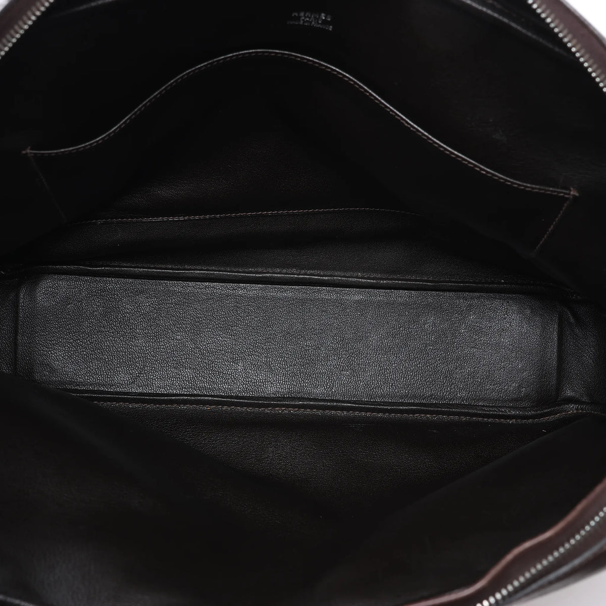 HERMES Plume Dog 38 Toile H & Leather in Beige×Brown □F: 2002