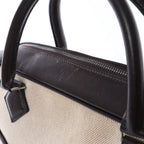 HERMES Plume Dog 38 Toile H & Leather in Beige×Brown □F: 2002
