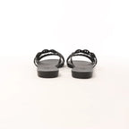 HERMES Rivage Rubber Sandals in Black, Size 36 EU