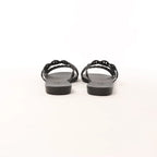 HERMES Rivage Rubber Sandals in Black, Size 36 EU