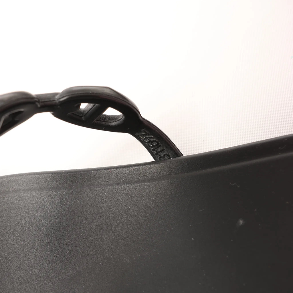HERMES Rivage Rubber Sandals in Black, Size 36 EU