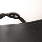 HERMES Rivage Rubber Sandals in Black, Size 36 EU