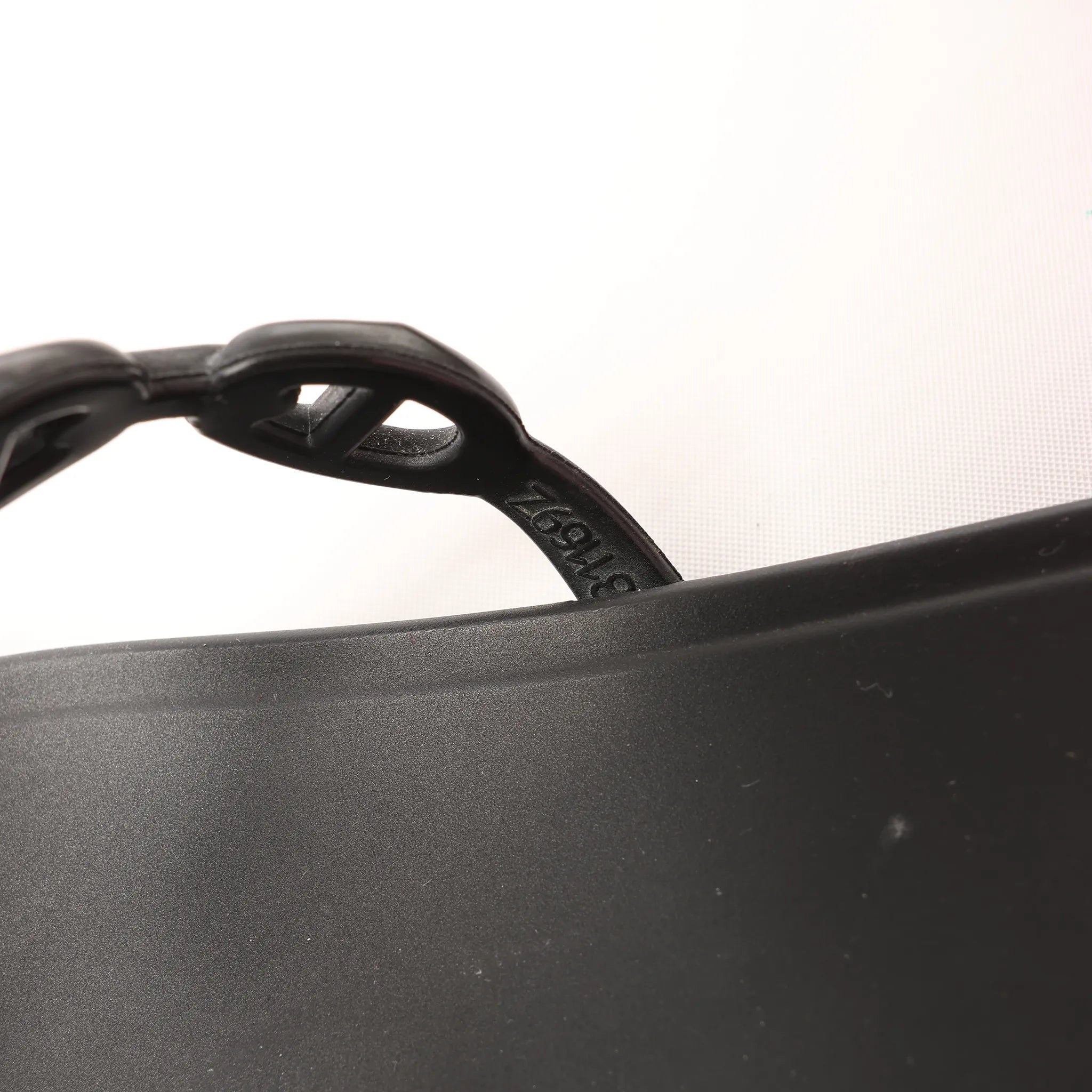 HERMES Rivage Rubber Sandals in Black, Size 36 EU