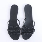 Sandalias de goma Rivage de HERMES en negro, talla 36 UE
