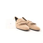 Hermès Royal Suede Loafer in Beige, Size 38.5 EU