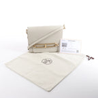 Hermes Sac Roulis 23 Evercolor Crossbody Bag in Pearl Gray C: 2018
