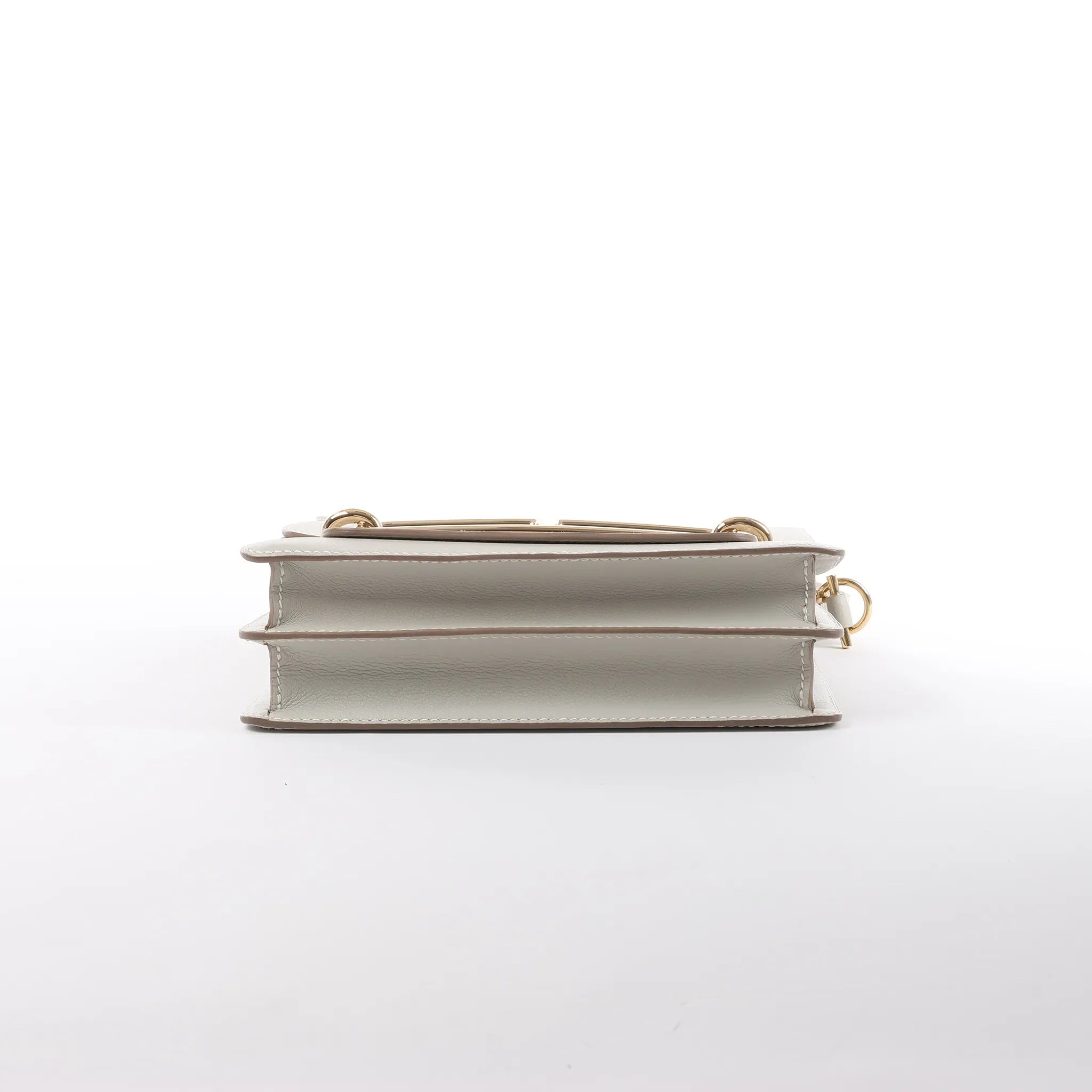 Hermes Sac Roulis 23 Evercolor Crossbody Bag in Pearl Gray C: 2018