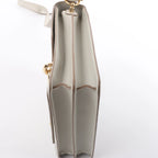 Hermes Sac Roulis 23 Evercolor Crossbody Bag in Pearl Gray C: 2018