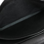 HERMÈS Sac à Depeche 38 Ardennes Leather Handbag in Black ○V:1992