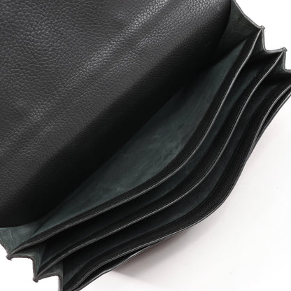 HERMÈS Sac à Depeche 38 Ardennes Lederhandtasche in Schwarz ○V:1992