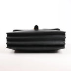 HERMÈS Sac à Depeche 38 Ardennes Leather Handbag in Black ○V:1992