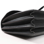 HERMÈS Sac à Depeche 38 Ardennes Leather Handbag in Black ○V:1992