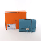 Hermès Sac à Dépêches 27 Taurillon Clemence Handbag in Blue Jean □L: 2008