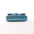 Hermès Sac à Dépêches 27 Taurillon Clemence Handbag in Blue Jean □L: 2008