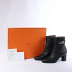 Botas largas de cuero Hermes New Jersey en negro, talla 38 UE