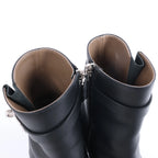 Botas largas de cuero Hermes New Jersey en negro, talla 38 UE