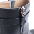 Botas largas de cuero Hermes New Jersey en negro, talla 38 UE