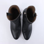 Botas largas de cuero Hermes New Jersey en negro, talla 38 UE