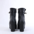 Botas largas de cuero Hermes New Jersey en negro, talla 38 UE
