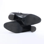 Hermès Saint Germain Leather Ankle Boots in Black, size 36
