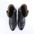 Botas largas de cuero Hermes New Jersey en negro, talla 38 UE