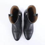 Hermès Saint Germain Leather Ankle Boots in Black, size 36