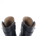 Botas largas de cuero Hermes New Jersey en negro, talla 38 UE