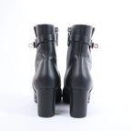 Botas largas de cuero Hermes New Jersey en negro, talla 38 UE